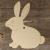 Plain Top Hole Image Rabbit Cute Sitting Side View