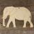 Plain Top Hole Image African Elephant Standing Side