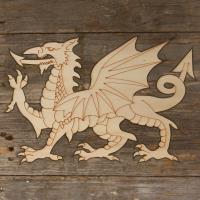 Y Ddraig Goch The Red Dragon Welsh National Flag Emblem Main Image