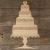 Wedding Cake 4 Tiers with a Heart on Top