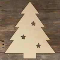 Christmas Tree Modern Pointed Style with Stars Main Image