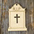 3mm Ply Grave Stone Fancy Cross Cutout