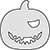 Plain Image Halloween Pirate Pumpkin Face