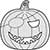 Plain Top Hole Image Halloween Pirate Pumpkin Face