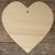 Plain Top Hole Image Heart Plain Straight Sided Pointed