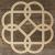 Celtic Knot Flower Square A